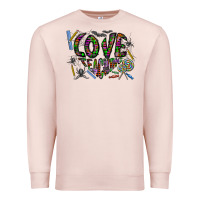Pale Pink i love teaching Premium Sweatshirt - CowhideDigitalArt