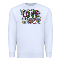 White i love teaching Premium Sweatshirt - CowhideDigitalArt
