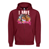 Burgundy I have two moods sneaker and heels Zipper Hoodie - RanaPortraitStore