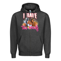 Charcoal Heather I have two moods sneaker and heels Zipper Hoodie - RanaPortraitStore