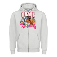 Dove Grey I have two moods sneaker and heels Zipper Hoodie - RanaPortraitStore