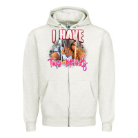 Oatmeal Heather I have two moods sneaker and heels Zipper Hoodie - RanaPortraitStore