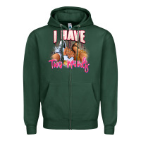 Sports Green I have two moods sneaker and heels Zipper Hoodie - RanaPortraitStore