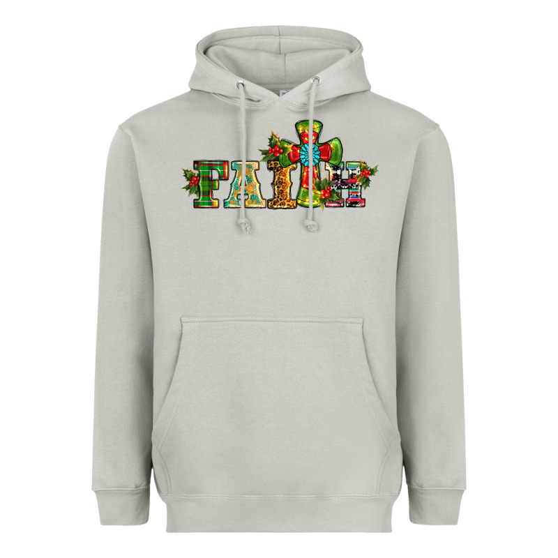 Christmas Cross Faith Heavyweight Hoodie by RanaPortraitStore | Teevron