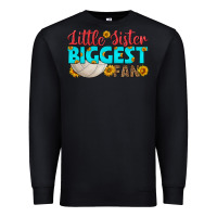 Black little sister biggest fan Premium Sweatshirt - HRA Design Shop