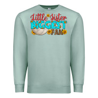Seafoam little sister biggest fan Premium Sweatshirt - HRA Design Shop