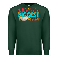 Sports Green little sister biggest fan Premium Sweatshirt - HRA Design Shop
