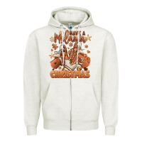 Oatmeal Heather Have a melanin Christmas black girl sneakers Zipper Hoodie - RanaPortraitStore