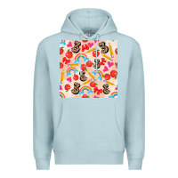 Blue Mist back to school seamless pattern 3 (3600x3600) Premium Hoodie - AdoDesignShop