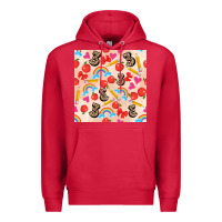 Cardinal back to school seamless pattern 3 (3600x3600) Premium Hoodie - AdoDesignShop