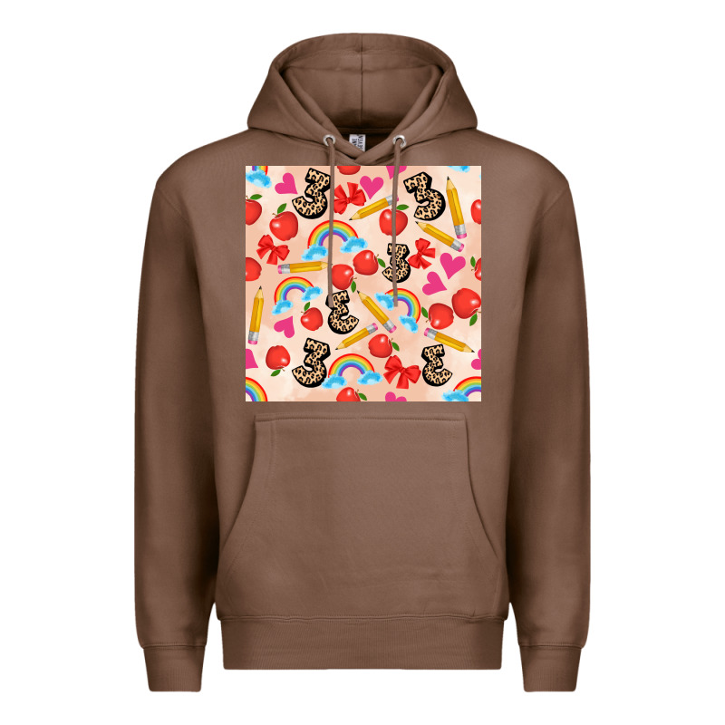 Back To School Seamless Pattern 3 (3600x3600) Premium Hoodie by AdoDesignShop | Teevron