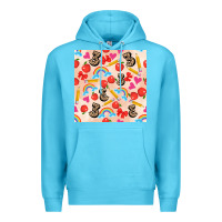 Ocean Blue back to school seamless pattern 3 (3600x3600) Premium Hoodie - AdoDesignShop