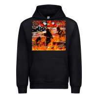 Black Western Firefighters With Thin Red Line Urban Hoodie - LillyAllenDesigns
