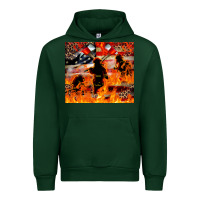 Forest Green Western Firefighters With Thin Red Line Urban Hoodie - LillyAllenDesigns