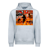 Heather Grey Western Firefighters With Thin Red Line Urban Hoodie - LillyAllenDesigns