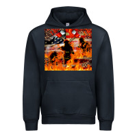 Navy Western Firefighters With Thin Red Line Urban Hoodie - LillyAllenDesigns