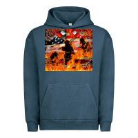 Pigment Midnight Navy Western Firefighters With Thin Red Line Urban Hoodie - LillyAllenDesigns
