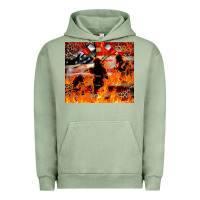 Pigment Oil Green Western Firefighters With Thin Red Line Urban Hoodie - LillyAllenDesigns