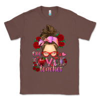 Chestnut one loved teacher messy bun Classic Tee - RanaPortraitStore