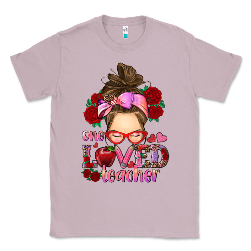 One Loved Teacher Messy Bun Classic Tee by RanaPortraitStore | Teevron