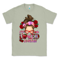Matcha one loved teacher messy bun Classic Tee - RanaPortraitStore