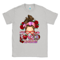 Moon Dust one loved teacher messy bun Classic Tee - RanaPortraitStore