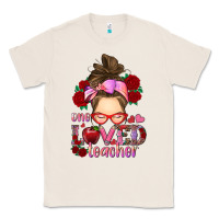 Natural one loved teacher messy bun Classic Tee - RanaPortraitStore