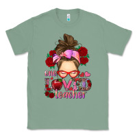 Sage one loved teacher messy bun Classic Tee - RanaPortraitStore