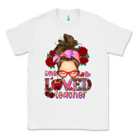 White one loved teacher messy bun Classic Tee - RanaPortraitStore