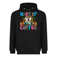 Black wake up and smell the coffee Heavyweight Hoodie - Zillion Design Studio