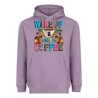 Lavender wake up and smell the coffee Heavyweight Hoodie - Zillion Design Studio