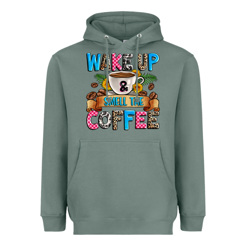Wake Up And Smell The Coffee Heavyweight Hoodie by Zillion Design Studio | Teevron