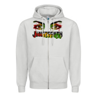 Dove Grey Juneteenth eyes Zipper Hoodie - RanaPortraitStore