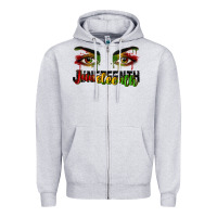 Heather Grey Juneteenth eyes Zipper Hoodie - RanaPortraitStore
