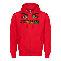 Red Juneteenth eyes Zipper Hoodie - RanaPortraitStore