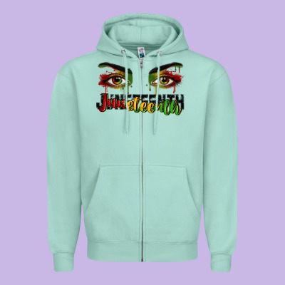 Zipper Hoodie Juneteenth eyes
