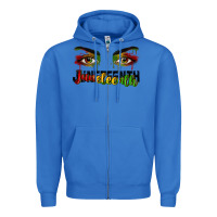 True Royal Juneteenth eyes Zipper Hoodie - RanaPortraitStore