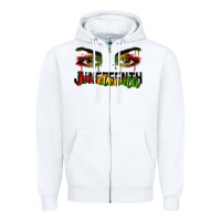 White Juneteenth eyes Zipper Hoodie - RanaPortraitStore