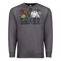 Charcoal Heather let's go ghouls Premium Sweatshirt - CowhideDigitalArt