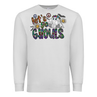 Dove Grey let's go ghouls Premium Sweatshirt - CowhideDigitalArt