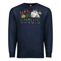 Navy let's go ghouls Premium Sweatshirt - CowhideDigitalArt
