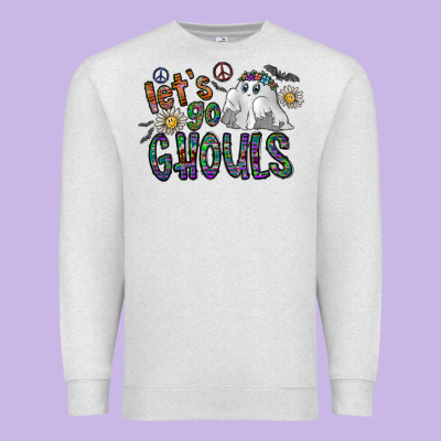 Let's Go Ghouls Premium Sweatshirt Designed By Cowhidedigitalart