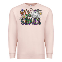 Pale Pink let's go ghouls Premium Sweatshirt - CowhideDigitalArt