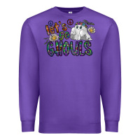 Purple let's go ghouls Premium Sweatshirt - CowhideDigitalArt
