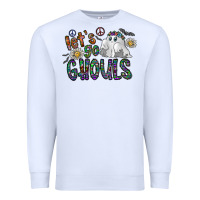 White let's go ghouls Premium Sweatshirt - CowhideDigitalArt