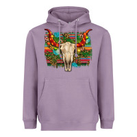 Lavender western christmas bull skull Heavyweight Hoodie - RanaPortraitStore