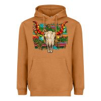 Meerkat western christmas bull skull Heavyweight Hoodie - RanaPortraitStore