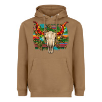Toasted Coconut western christmas bull skull Heavyweight Hoodie - RanaPortraitStore