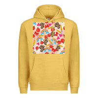 Antique Gold back to school seamless pattern 4 (3600x3600) Premium Hoodie - AdoDesignShop