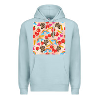Blue Mist back to school seamless pattern 4 (3600x3600) Premium Hoodie - AdoDesignShop